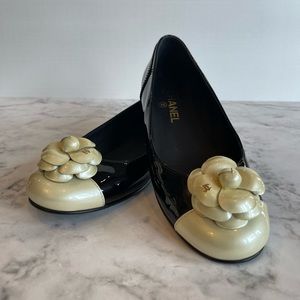 Vintage Chanel Camellia Flats
